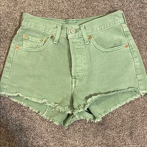 Levi's Mint Green Women's Jean Shorts